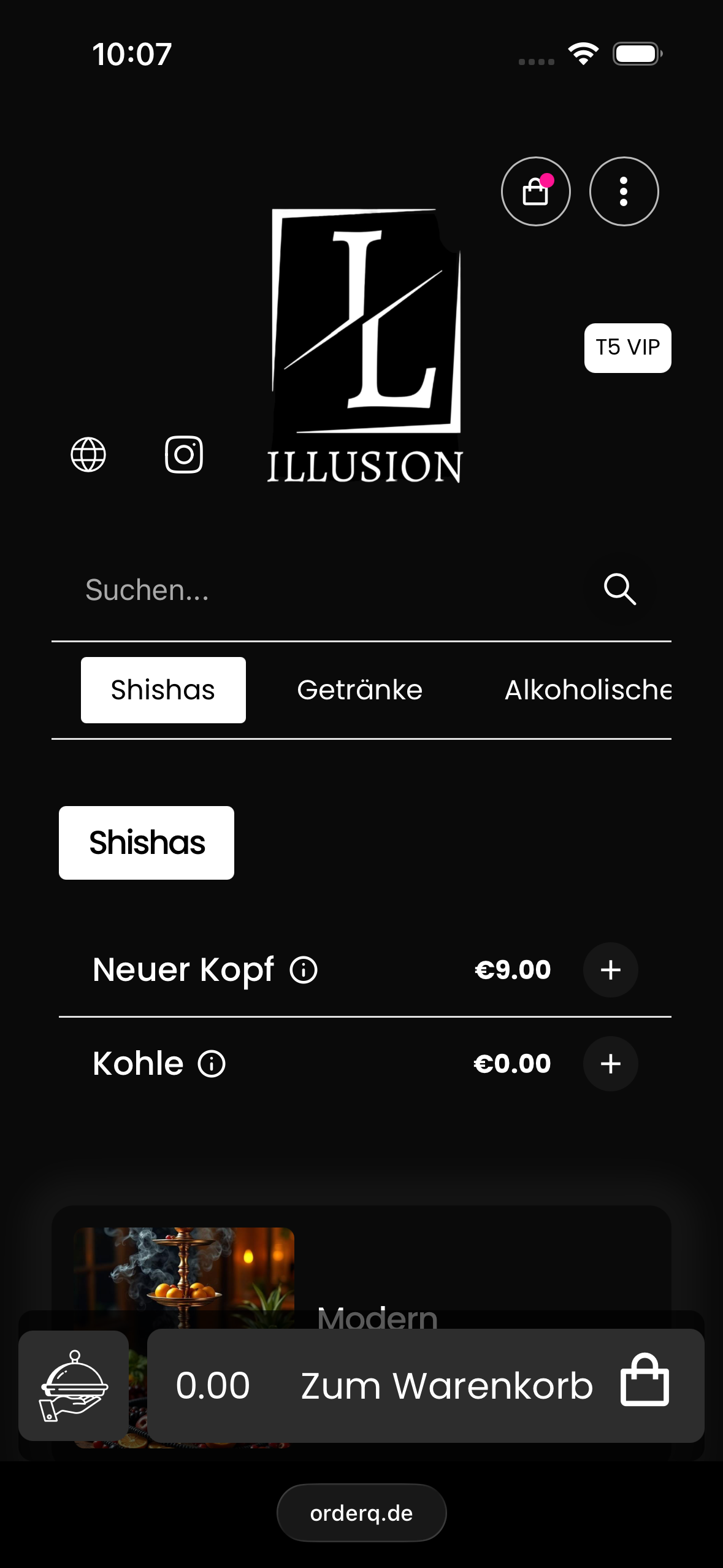 Illusion Menü